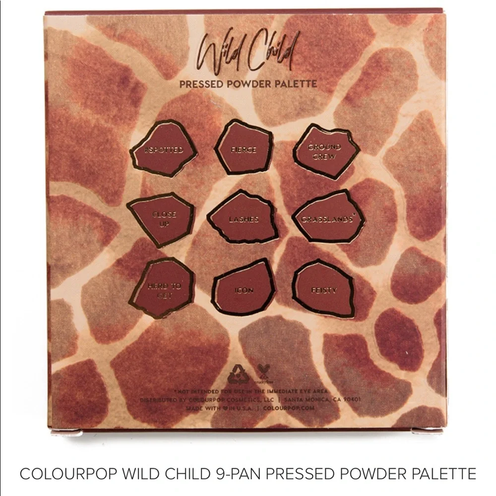 ColourPop Wild Child 9-Pan Pressed Powder Palette NIB